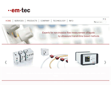 Tablet Screenshot of em-tec.com